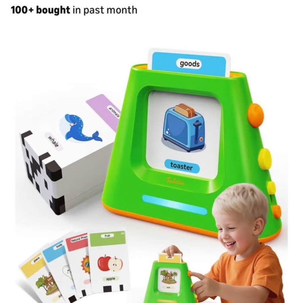 Kids Learning Flash Card Toy - Green